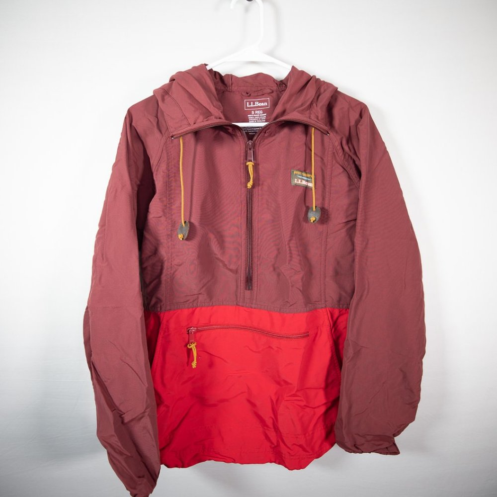 LL Bean Mountain Classic Anorak Red